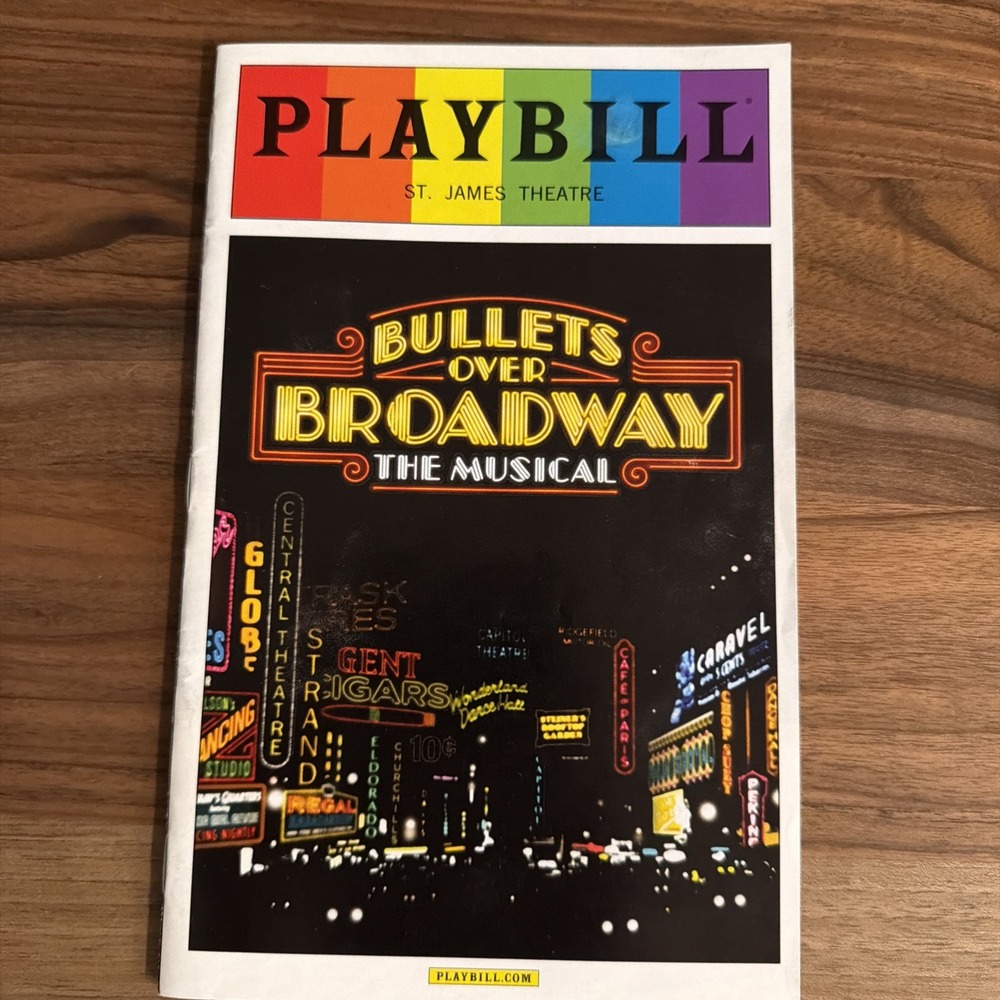 BULLETS OVER BROADWAY June 2014 Pride Playbill Zach Braff Nick Cordero